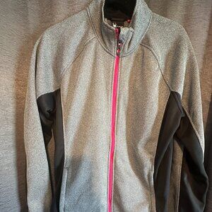 Womans Spider Jacket size XL, Black, great trimmed in hot pink